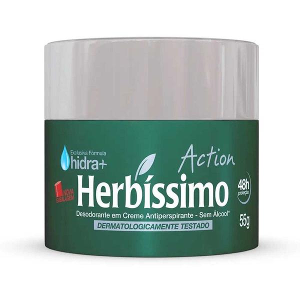 Desodorante em Creme Action 55g - Herbíssimo