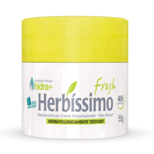 Desodorante em Creme Herbíssimo 55g Fresh - Sem Marca