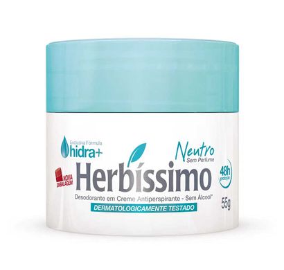 Desodorante em Creme Neutro 55g - Herbíssimo