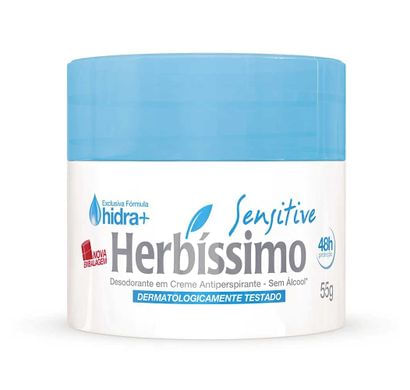Desodorante em Creme Sensitive 55g - Herbíssimo