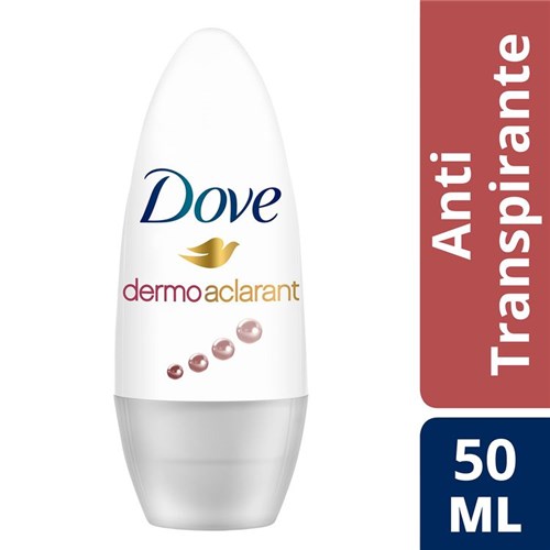Desodorante Femenino Antitranspirante Roll On Dermo Aclarant Dove 50 Cc