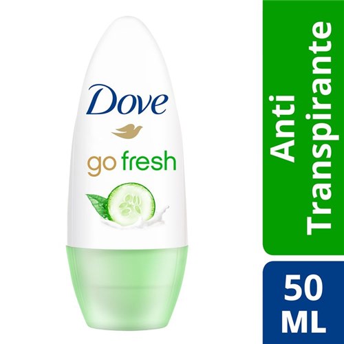 Desodorante Femenino Antitranspirante Roll On Go Fresh Pepino Y Té Verde Dove 50 Cc