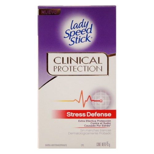 Desodorante Femenino Clinical Stress Lady Speed Stick 45 G