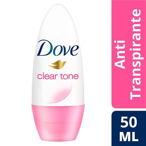 Desodorante Femenino Dove Antitranspirante, Clear Tone, Roll- On 50 Cc