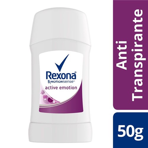 Desodorante Femenino Rexona 50 G, Barra, Active Emotion