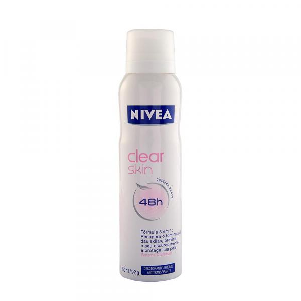 Desodorante Feminino Aerosol Clear Skin 48h 150ml - Nivea