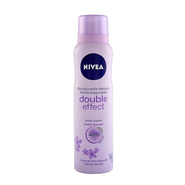 Desodorante Feminino Aerosol Double Effect Violet Senses 48h 150ml - Nivea