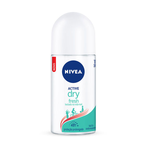 Desodorante Feminino Rollon Nivea Active Dry Fresh 50ml