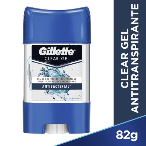 Desodorante Gel Antitranspirante Gillette Antibacterial 82g DES CLEAR GEL GILLETTE SER DEO 82G ANTIBAC