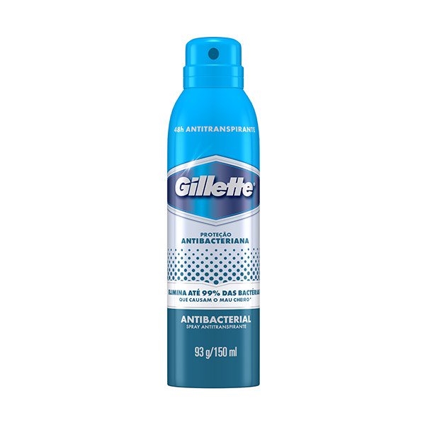 Desodorante Gillette Aerosol Proteção Antibacteriana - 150ml - Procter Glambe