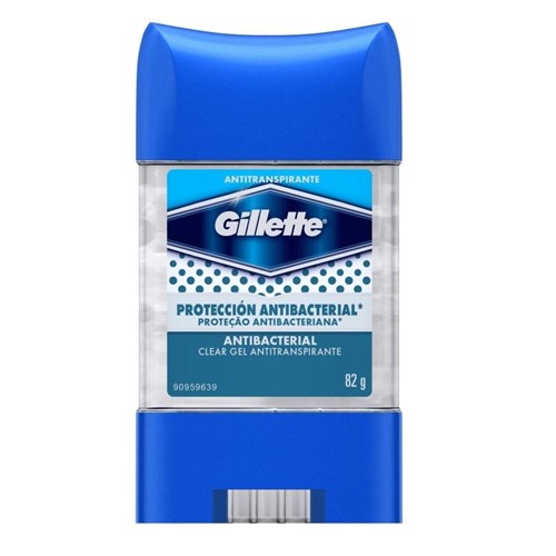 Desodorante Gillette Antitranspirante Clear Gel Antibacterial 82G