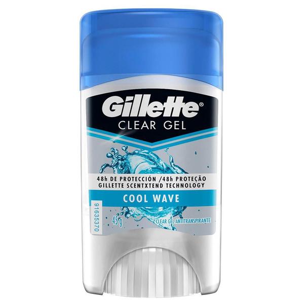 Desodorante Gillette Antitranspirante Clear Gel Cool Wave 45g