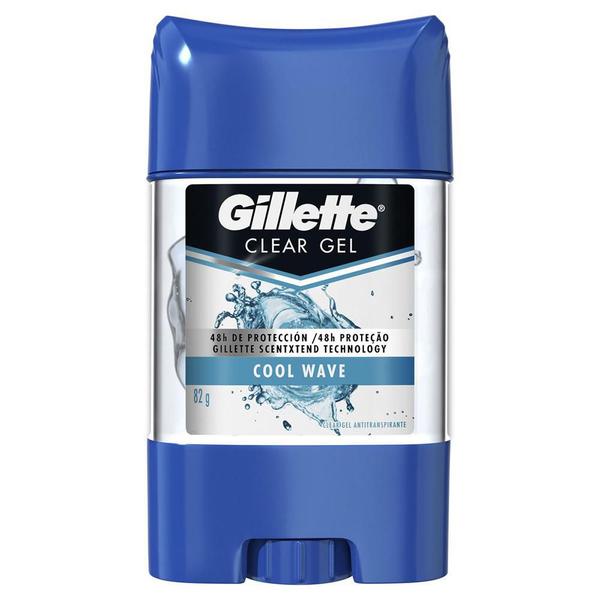 Desodorante Gillette Antitranspirante Clear Gel Cool Wave 82g