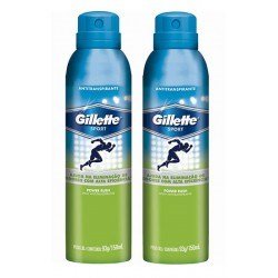 Desodorante Gillette Antitranspirante Spray Power Rush 93g - 2 Unidades