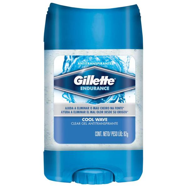 Desodorante Gillette Clear Gel Masculino Cool Wave Stick 82g