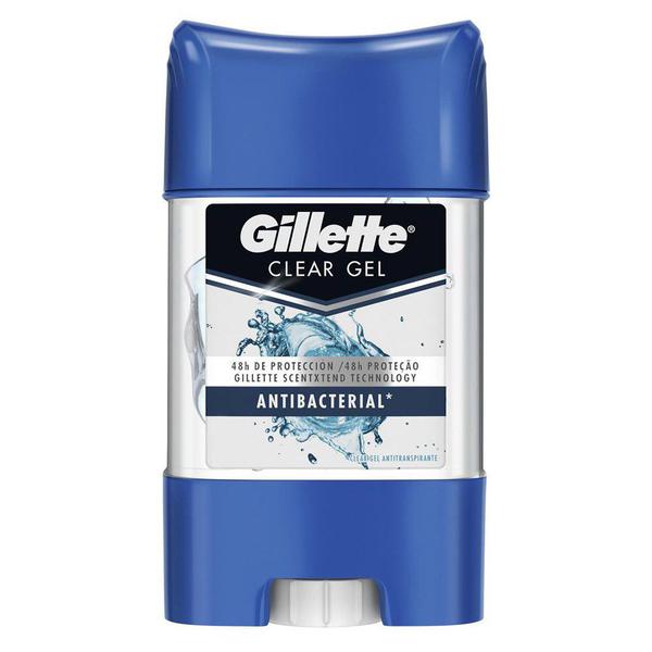 Desodorante Gillette Gel Clear Antibacteriano 82g