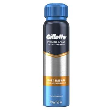 Desodorante Gillette Invisible Spray Sport Triump 93g/150ml
