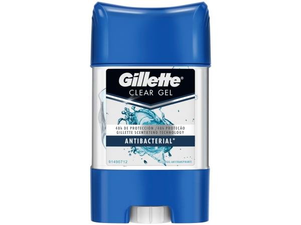 Desodorante Gillette Roll On Gel Antitranspirante - Masculino Antibacterial 82g