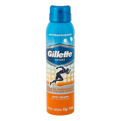 Desodorante Gillette Sport Triumph Aerosol Antitranspirante com 150ml