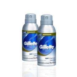 Desodorante Gillette Spray Masculino Soft Comfort 150ml - 2 Unidades