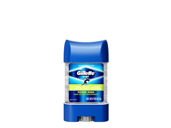 Desodorante Gillette Stick Masculino Clear Gel Power Rush 82g