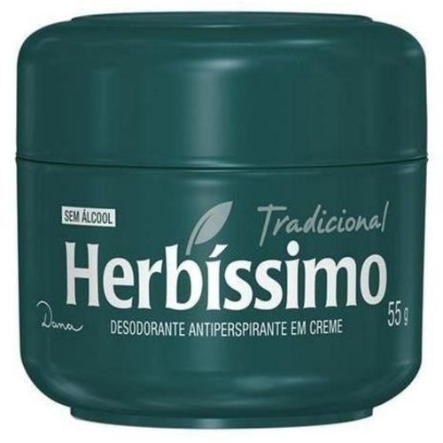 Desodorante Herbíssimo Creme Tradicional 55gr Verde