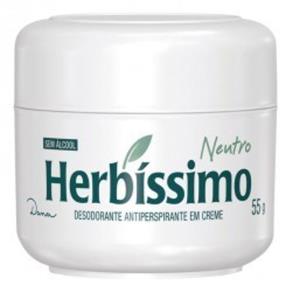Desodorante Herbíssimo Creme Unissex Neutro 55G