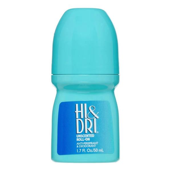 Desodorante Hi Dri Unscented Azul Roll-On 50ml
