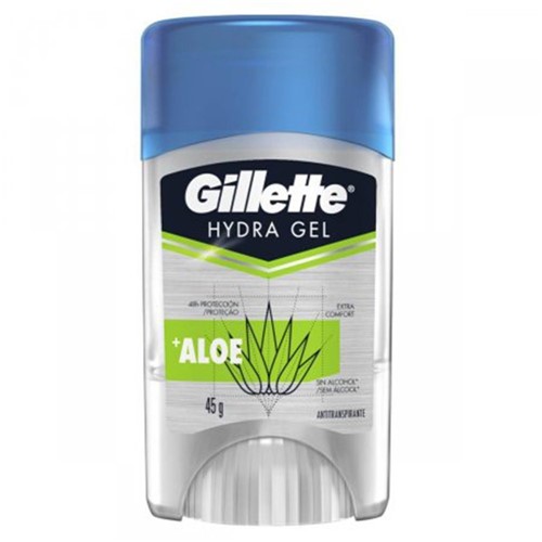 Desodorante Hydra Gel Gilltte | com Aloe | Sem Álcool | 45G