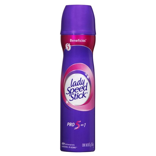 Desodorante Lady Speed Stick 5 En 1 Spray 91 G Desodorante Femenino Lady Speed Stick 91 G, Pro-5 En 1 Spray