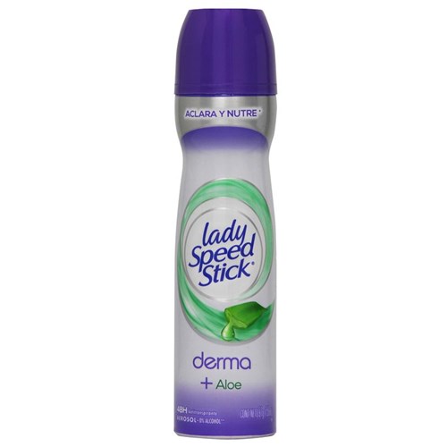 Desodorante Lady Speed Stick Derma Aloe Spray 150 Ml Desodorante Femenino Lady Speed Stick 150 Ml, Derma Aloe Spray