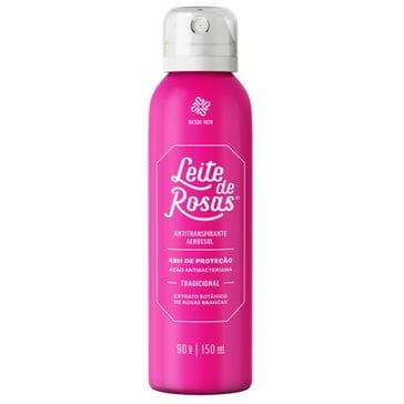 Desodorante Leite de Rosas Aerosol Tradicional 90ml