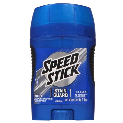 Desodorante Masculino Antitranspirante Clean Stainguard Speed Stick 50 G