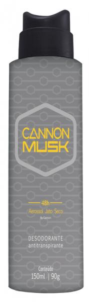 Desodorante Masculino Cannon Musk 150 Ml com 12 - Baston