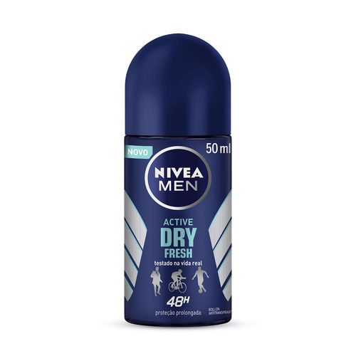 Desodorante Masculino Rollon Nivea Active Dry Fresh 50ml