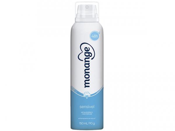 Desodorante Monange Antitranspirante Aerosol - Feminino Sensível 150ml