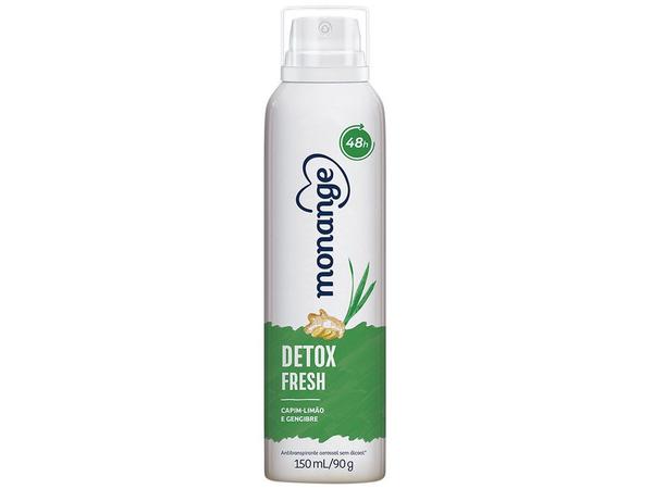 Desodorante Monange Detox Fresh 24630-0 Aerossol - Antitranspirante Feminino 150ml