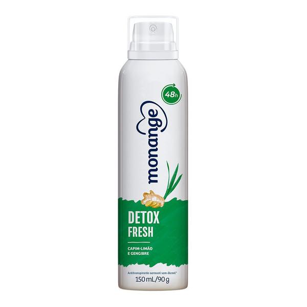 Desodorante Monange Detox Fresh Aerosol Antitranspirante 48h 150ml - Rexona