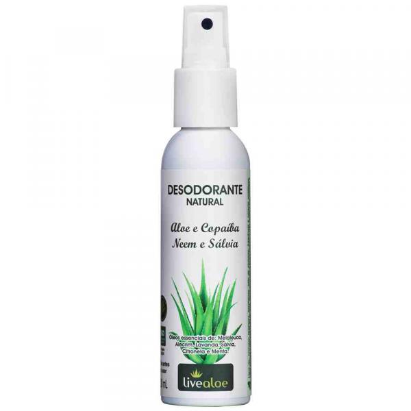Desodorante Natural Aloe Copaíba Neen e Sálvia 120 Ml Livealoe