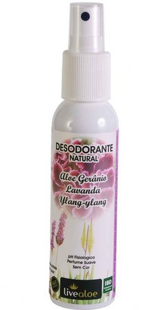 Desodorante Natural Aloe Gerânio 60ml Livealoe
