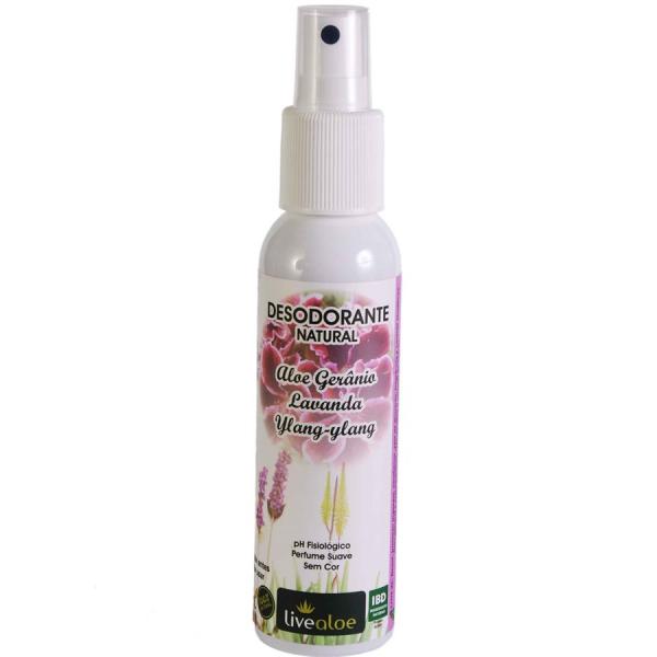 Desodorante Natural Aloe Gerânio Livealoe 120 Ml
