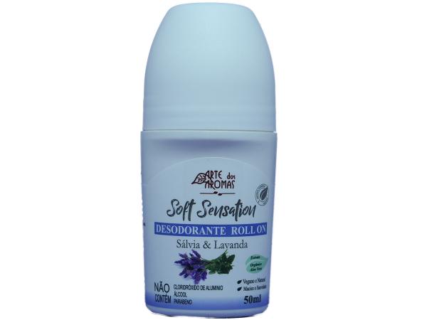 Desodorante Natural Roll On Salvia e Lavanda 50 Ml Artes dos Aromas