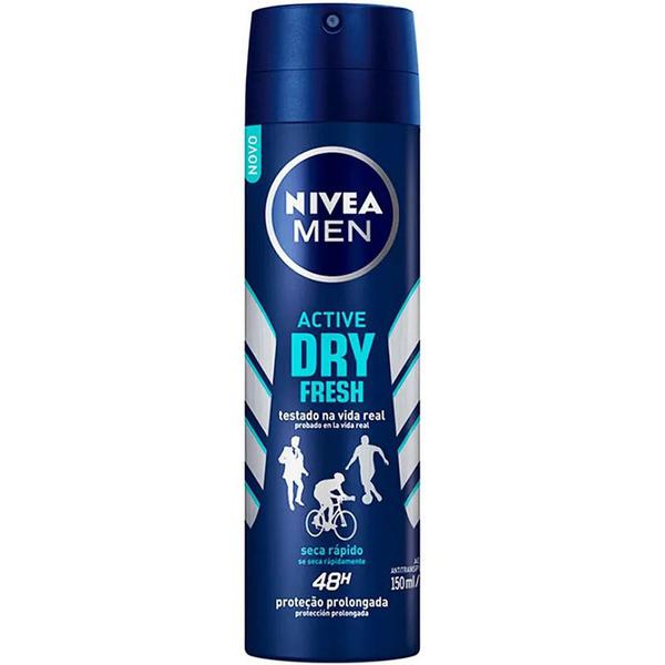 Desodorante Nivea Aerosol 150ml Men Active Dry Fresh