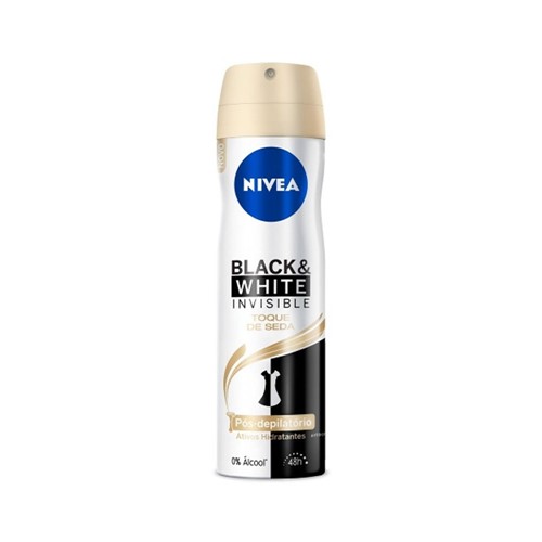 Desodorante Nivea Aerosol Black & White Toque de Seda Feminino