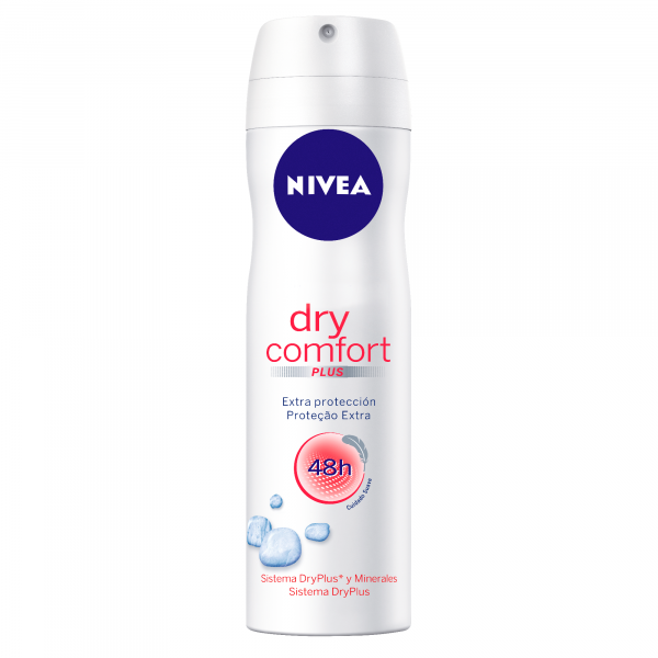 Desodorante Nivea Aerosol Dry Confort Feminino 150 Ml - 2 Unidades