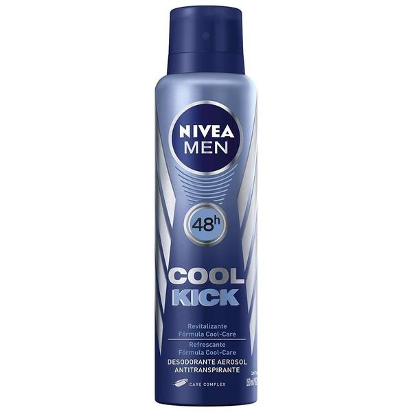 Desodorante Nivea Aerosol Masculino Coll Kick 150ml - Nivea For Men