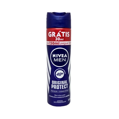 Desodorante Nivea Aerosol Original Protect 120ml Grátis 30ml