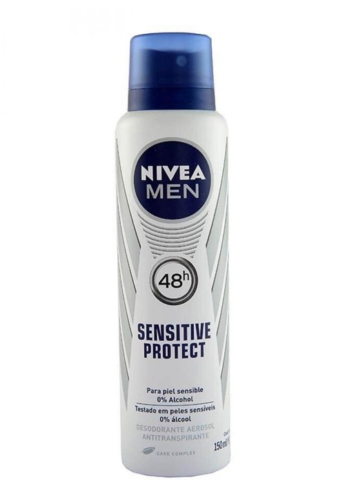 Desodorante Nivea Aerosol Sensitive Protect 48 Horas - 150Ml