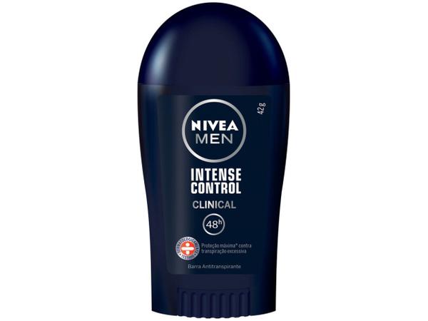 Desodorante Nivea Clinical Intense Control Barra - Antitranspirante Masculino 42g