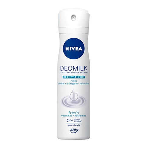 Desodorante Nivea Deomilk Beauty Elixir Fresh Aerosol Antitranspirante 48h 150ml